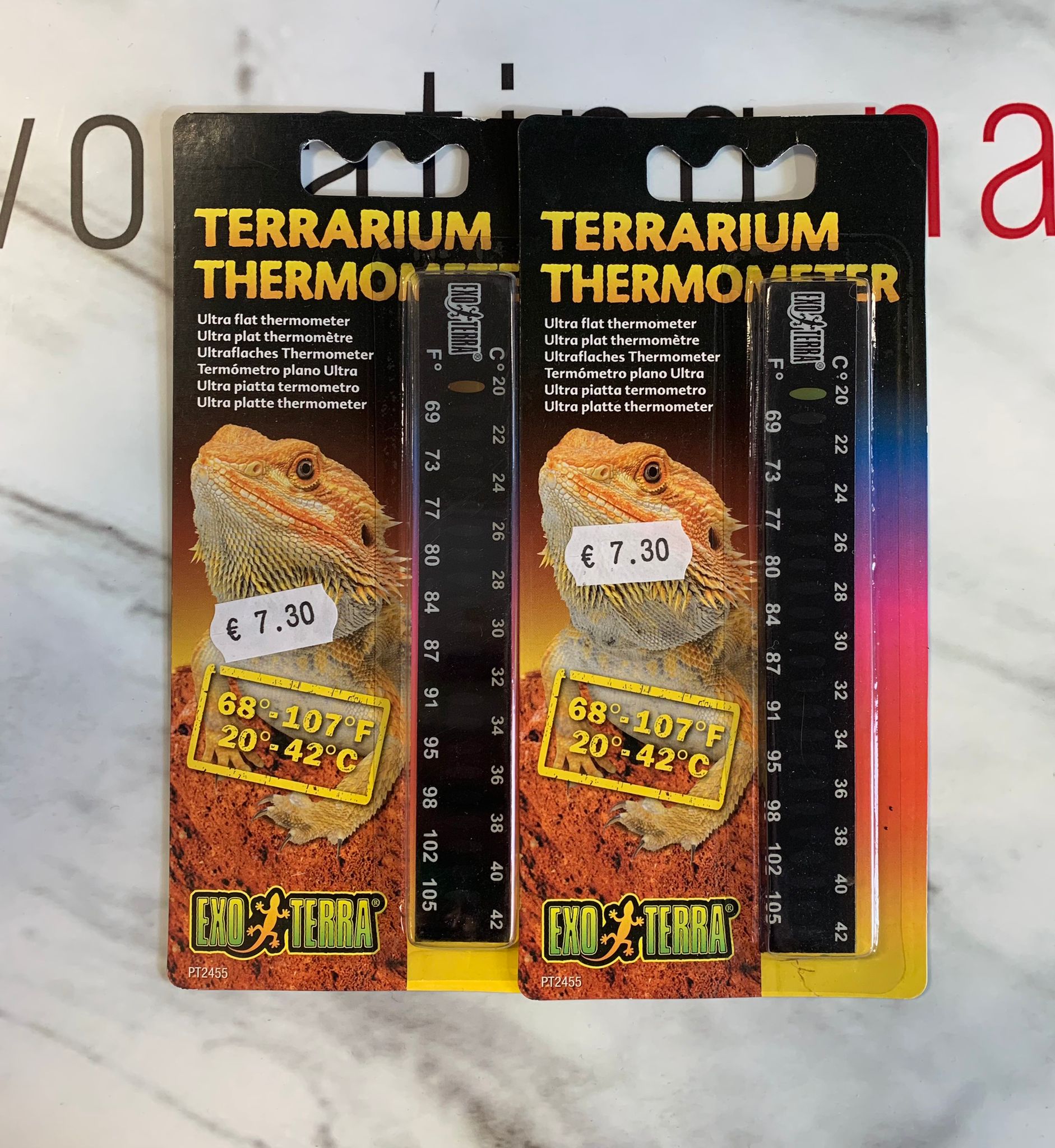 Exo Terra Terrarium Ultra Flat Thermometer, Pet Shop