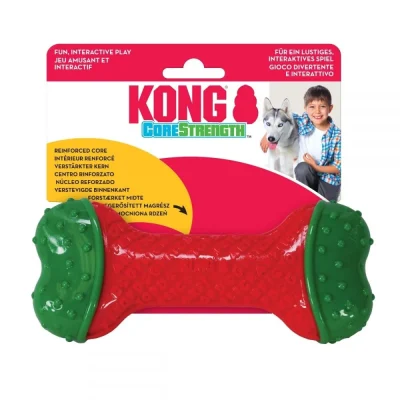 Kong CoreStrength Bone Sm/M Christmas Dog Toy