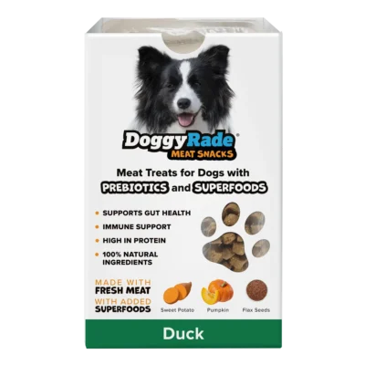 DoggyRade Super Foods Prebiotic Meat Snacks for Dogs Duck 100g