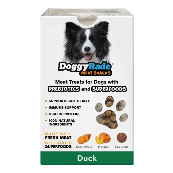 DoggyRade Super Foods Prebiotic Meat Snacks for Dogs Duck 100g