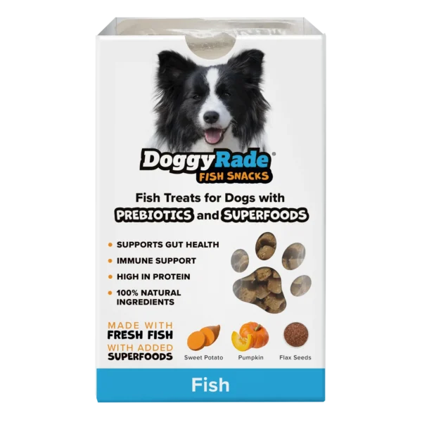 DoggyRade Super Foods Prebiotic Meat Snacks for Dogs Fish 100g