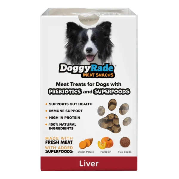 DoggyRade Super Foods Prebiotic Meat Snacks for Dogs Liver 100g