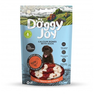 DoggyJoy Calcium Bones with Duck 90g