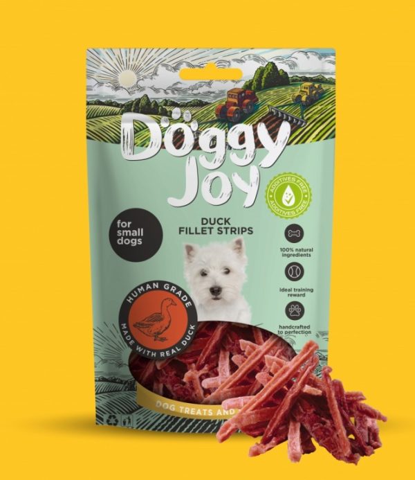 DoggyJoy Small Dog Duck Fillet Strips 55g