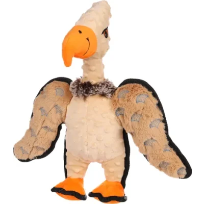 Flamingo Vulture Plush Dog Toy