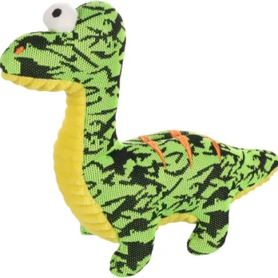 Flamingo Dinosaur Dog Toy Green