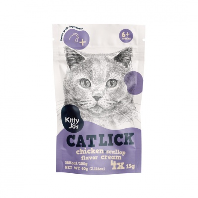 KittyJoy Cat Lick Creamy Treat 4x15g