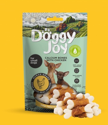 DoggyJoy Small Dog Chicken Calcium Bones 55g