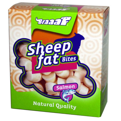 Braaaf Sheep Fat Bites Salmon 245g