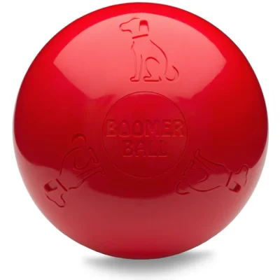 Boomer Ball Indestructible Dog Ball | Red 8"