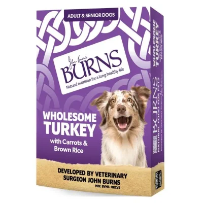 Burns Wholesome Turkey with Carrots & Brown Rice 395g