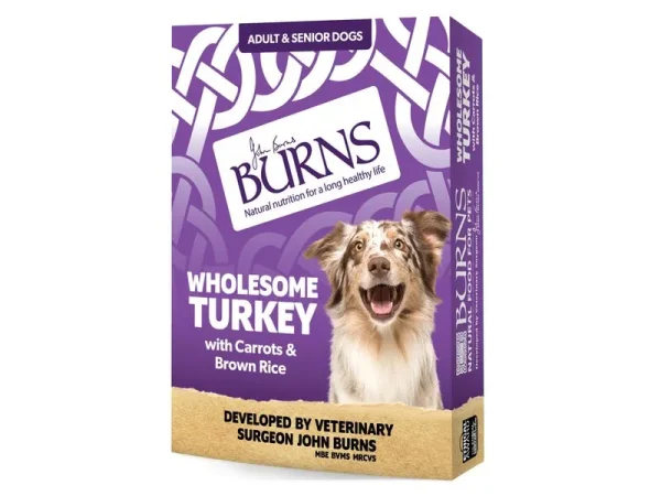 Burns Wholesome Turkey with Carrots & Brown Rice 395g