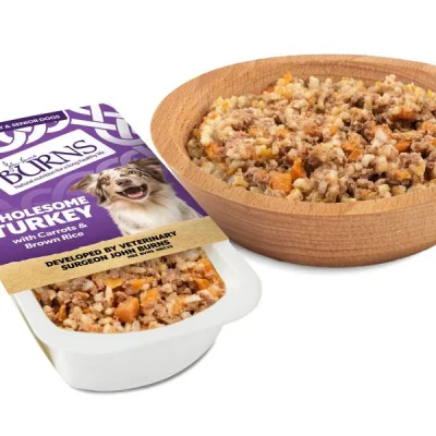 Burns Wholesome Turkey with Carrots & Brown Rice 150g