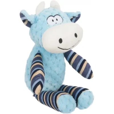 Flamingo Winston Blue Cow Dog Toy