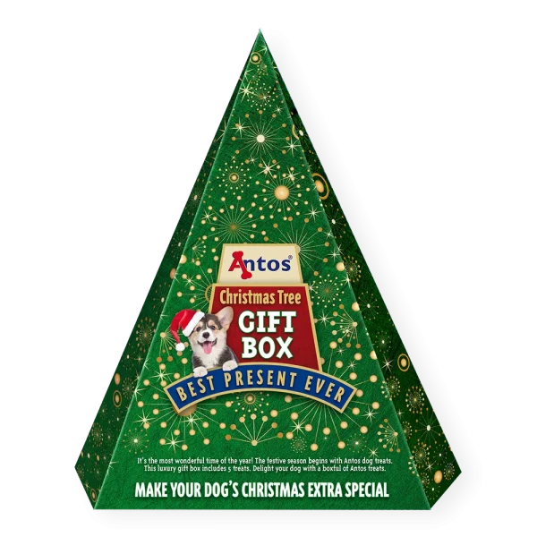 Antos Christmas Dog Gift Box