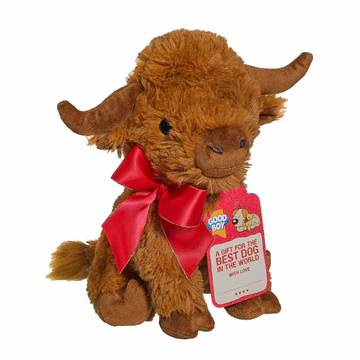 Good Boy Gift Highland Cow Christmas Dog Toy