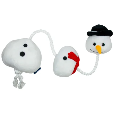 Ancol Ropey Snowman Christmas Dog Toy