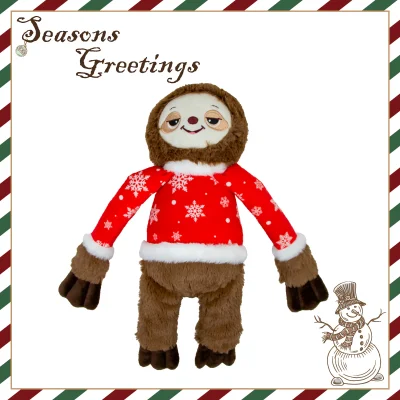 Ancol Simon Sloth Christmas Dog Toy